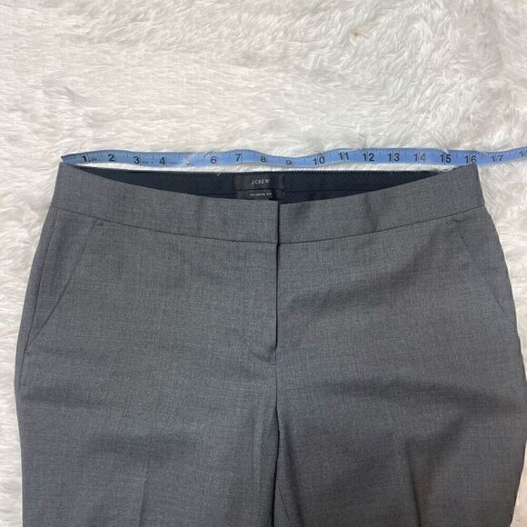 J Crew Favorite Fit Pants Size 8 P Trousers 100% Wool Tapered Crop - Picture 4 of 8